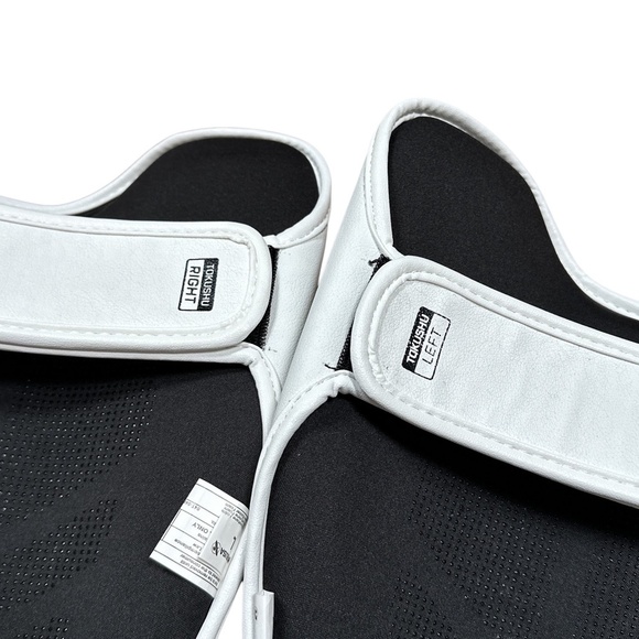 NWT Hayabusa T3 Striking Shin Guard Padded Faux Leather White Black MMA Large - Picture 7 of 11